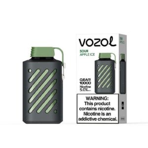 Vozol Gear 10000 Sour Apple Ice - Görsel 1