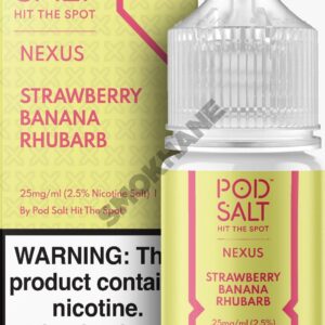 Pod Salt Strawberry Banana Rhubarb - Görsel 1