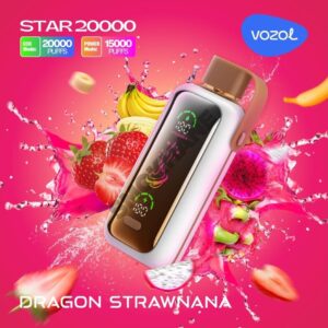 Vozol Star 20000 DRAGON STRAWNANA - Görsel 1