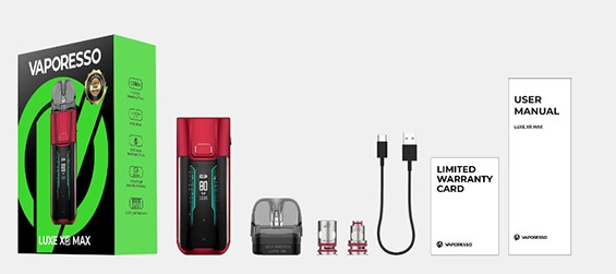 Vaporesso Lüxe XR Max Kutu İçeriği