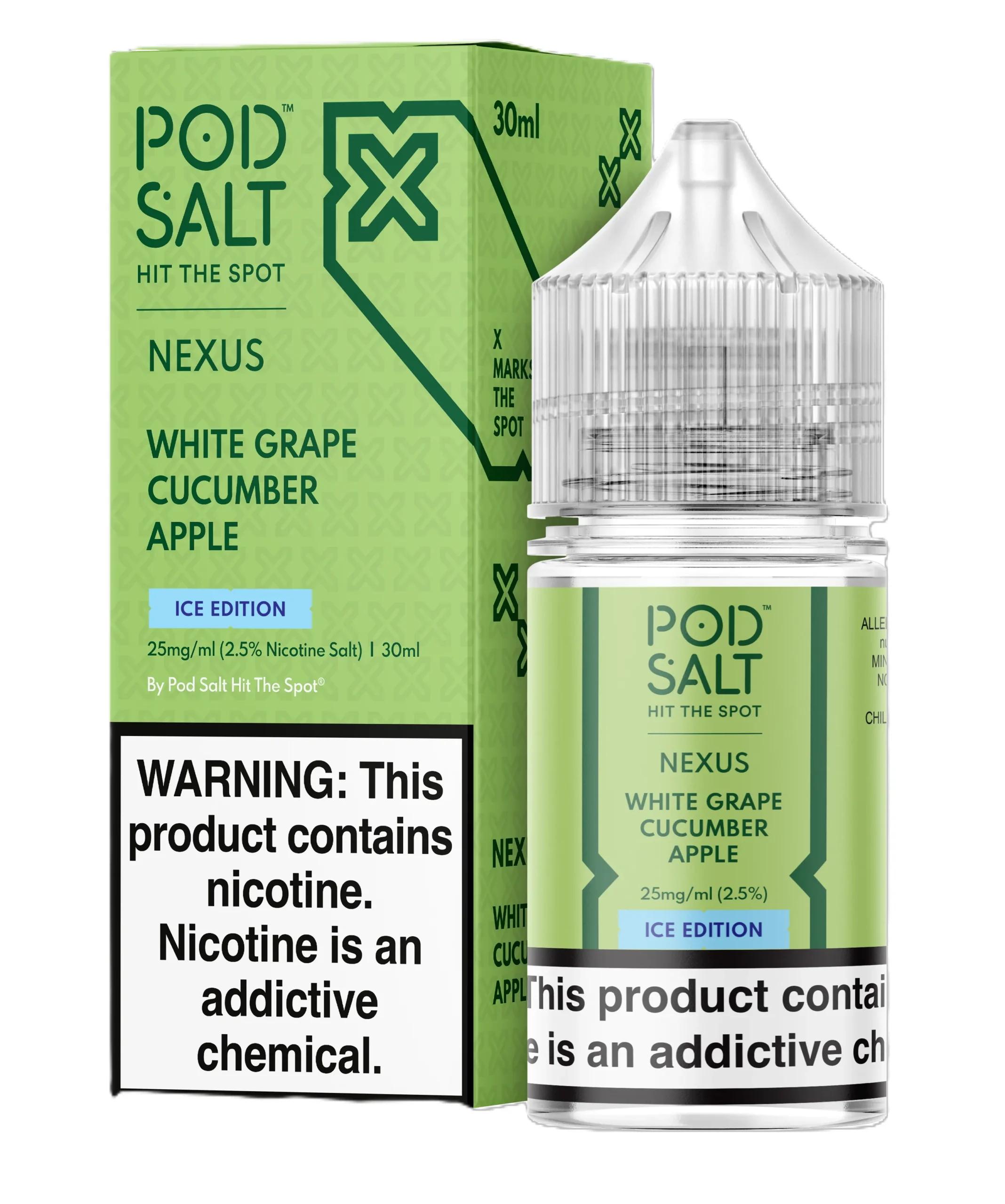 Pod Salt White Grape Cucumber Apple Ice